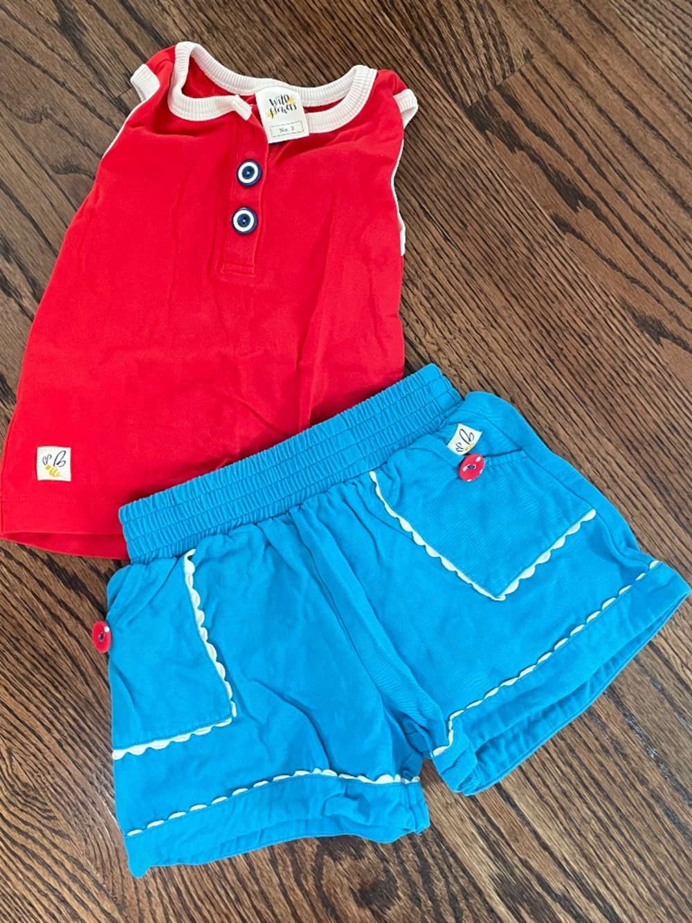 Wild Flowers little girl set